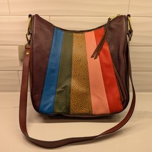 Fossil Multicolor Thalia  Leather Shoulder Bag